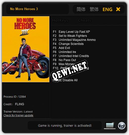 No More Heroes 3: Трейнер +10 [v1.8]