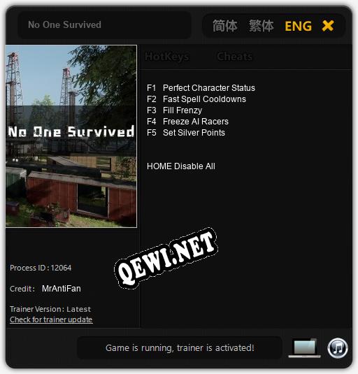 No One Survived: Читы, Трейнер +5 [MrAntiFan]