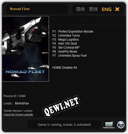 Nomad Fleet: Читы, Трейнер +7 [MrAntiFan]