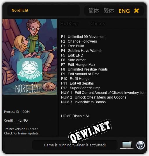 Nordlicht: ТРЕЙНЕР И ЧИТЫ (V1.0.79)