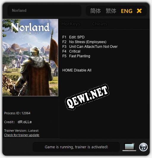 Трейнер для Norland [v1.0.5]