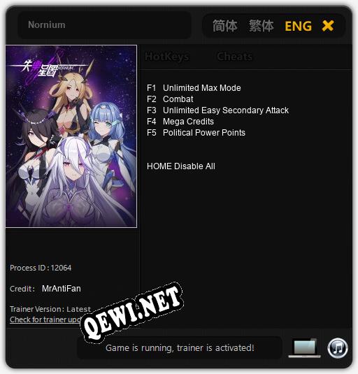 Nornium: Трейнер +5 [v1.2]