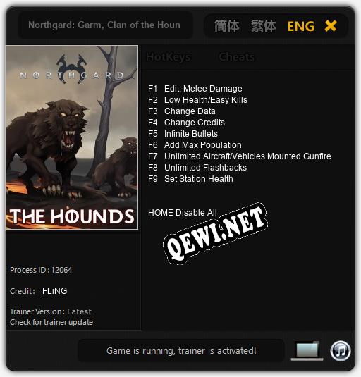 Трейнер для Northgard: Garm, Clan of the Hounds [v1.0.4]