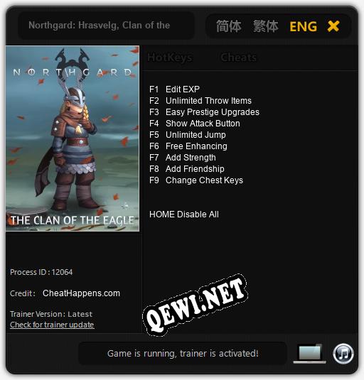 Northgard: Hrasvelg, Clan of the Eagle: Трейнер +9 [v1.2]