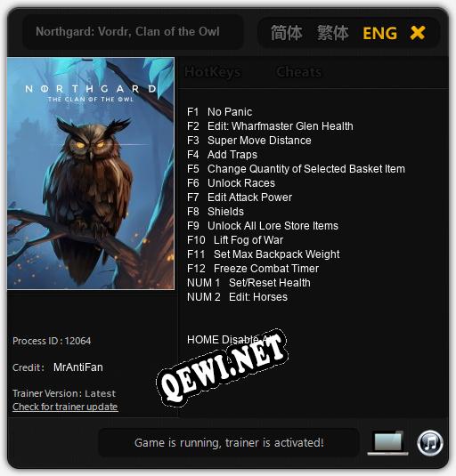 Northgard: Vordr, Clan of the Owl: ТРЕЙНЕР И ЧИТЫ (V1.0.3)