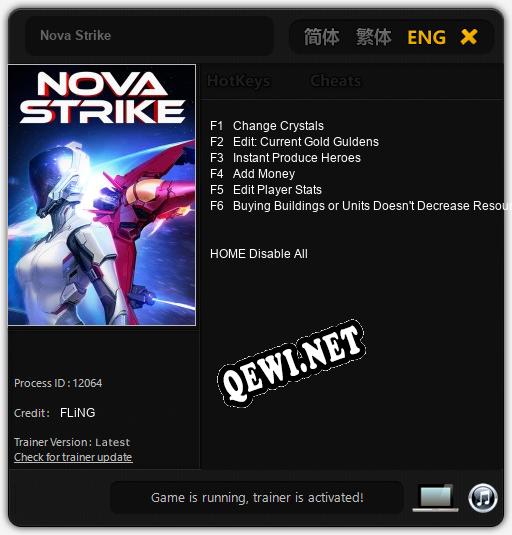 Nova Strike: ТРЕЙНЕР И ЧИТЫ (V1.0.29)