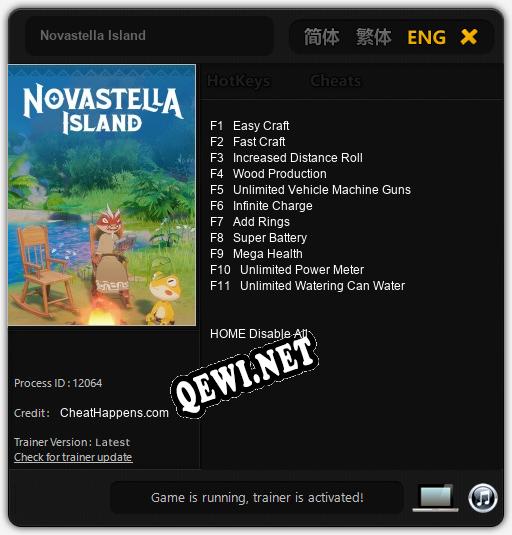 Novastella Island: Трейнер +11 [v1.7]