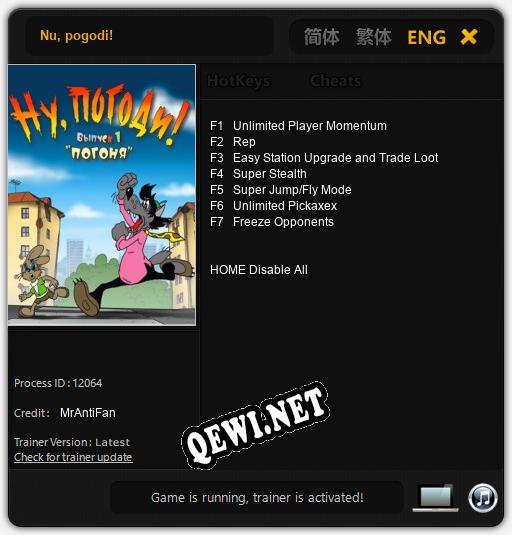 Трейнер для Nu, pogodi! [v1.0.9]