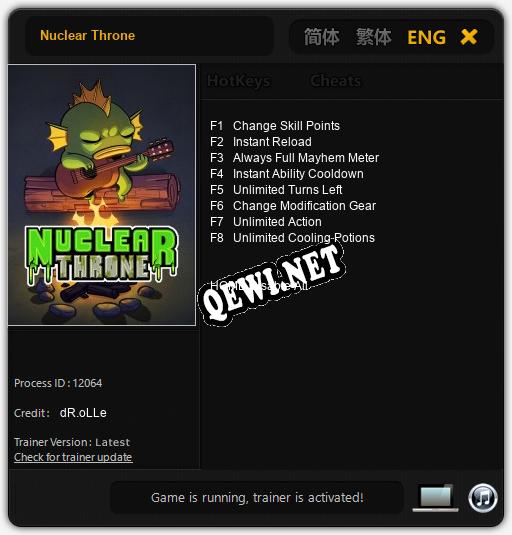 Nuclear Throne: Трейнер +8 [v1.4]