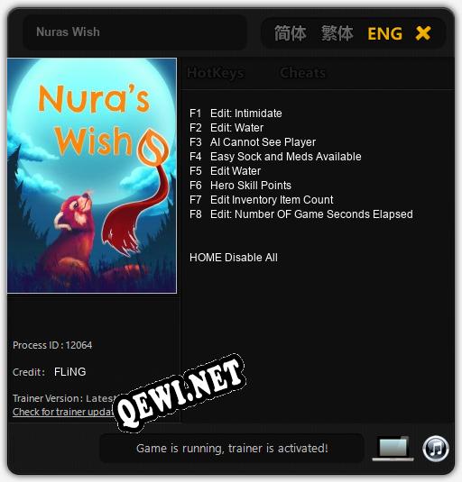 Nuras Wish: Трейнер +8 [v1.3]