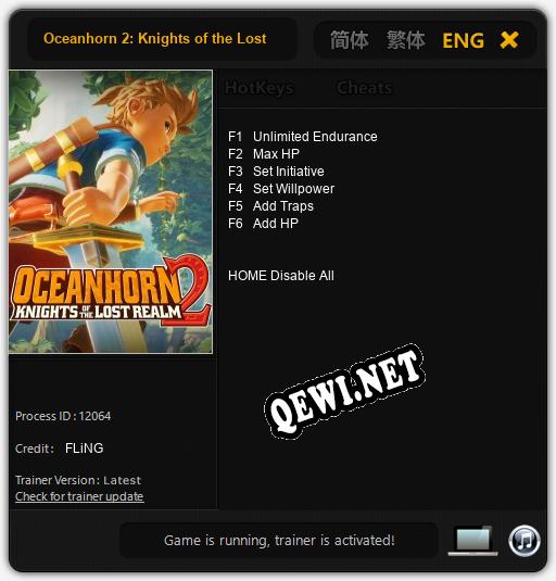 Oceanhorn 2: Knights of the Lost Realm: Трейнер +6 [v1.6]