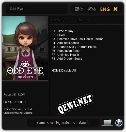 Odd Eye: Читы, Трейнер +8 [dR.oLLe]