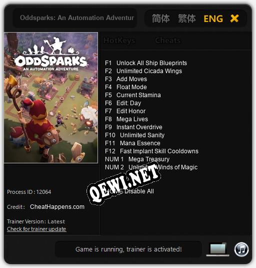 Oddsparks: An Automation Adventure: Читы, Трейнер +14 [CheatHappens.com]