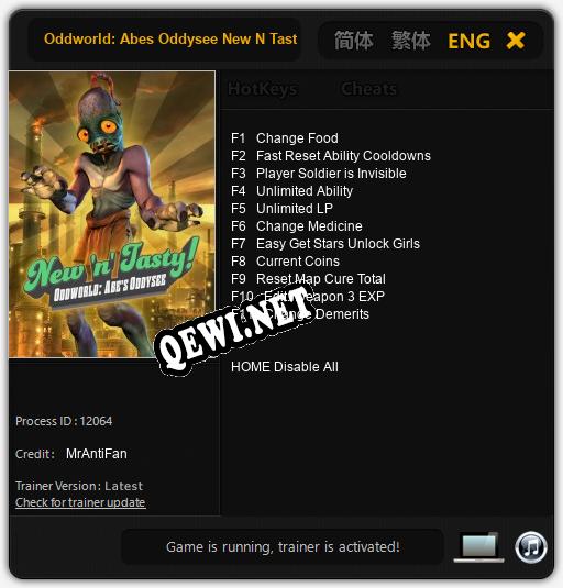 Oddworld: Abes Oddysee New N Tasty!: Трейнер +11 [v1.7]