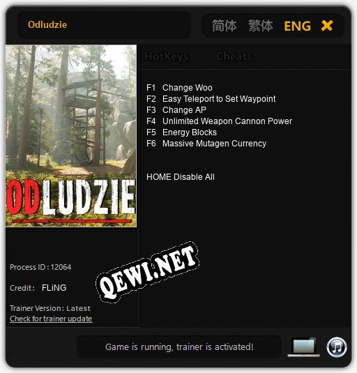 Трейнер для Odludzie [v1.0.8]