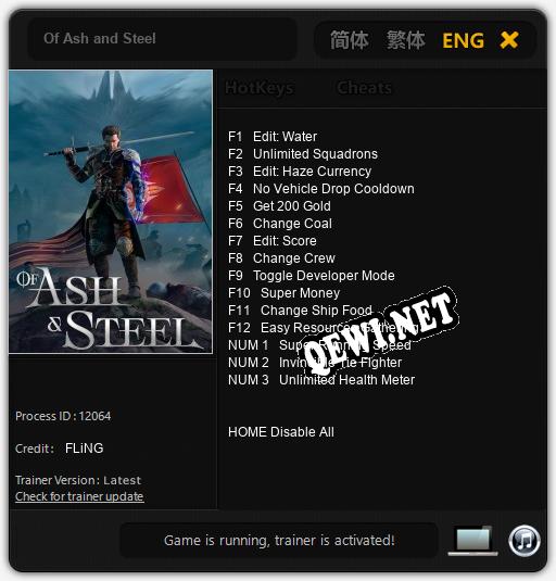 Of Ash and Steel: Читы, Трейнер +15 [FLiNG]