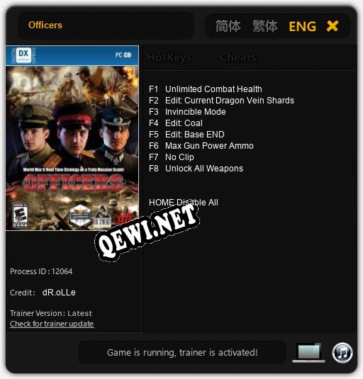 Officers: Трейнер +8 [v1.8]