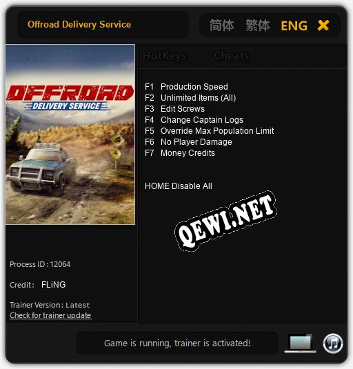 Offroad Delivery Service: Читы, Трейнер +7 [FLiNG]