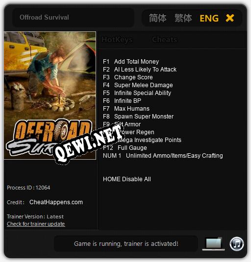 Offroad Survival: Читы, Трейнер +13 [CheatHappens.com]