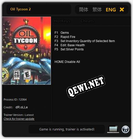 Oil Tycoon 2: ТРЕЙНЕР И ЧИТЫ (V1.0.69)