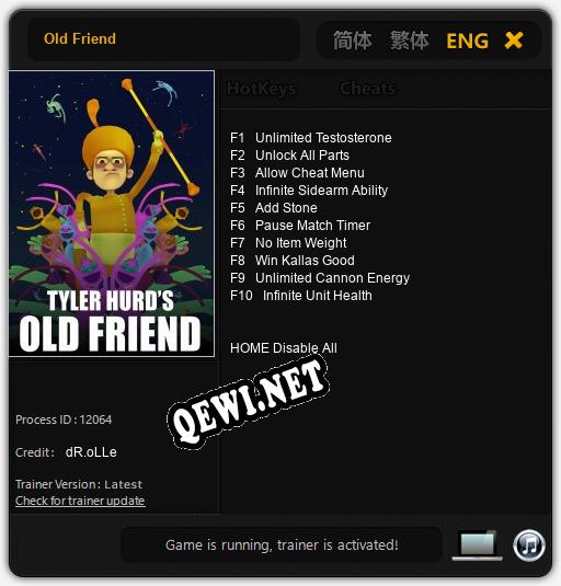 Трейнер для Old Friend [v1.0.4]