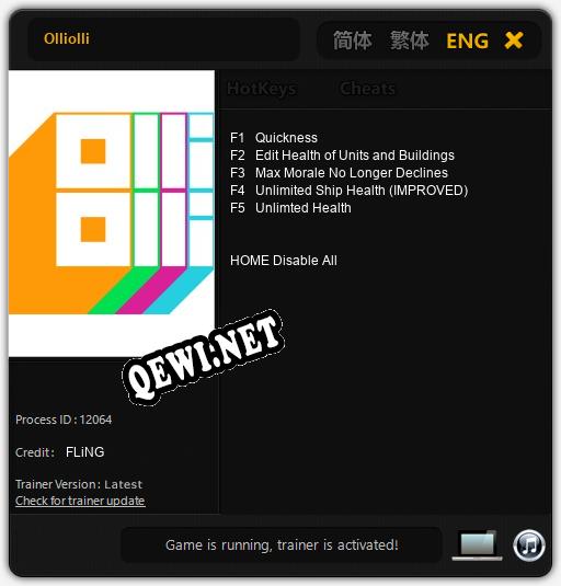 Olliolli: ТРЕЙНЕР И ЧИТЫ (V1.0.97)