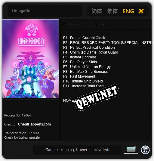 OmegaBot: Читы, Трейнер +11 [CheatHappens.com]