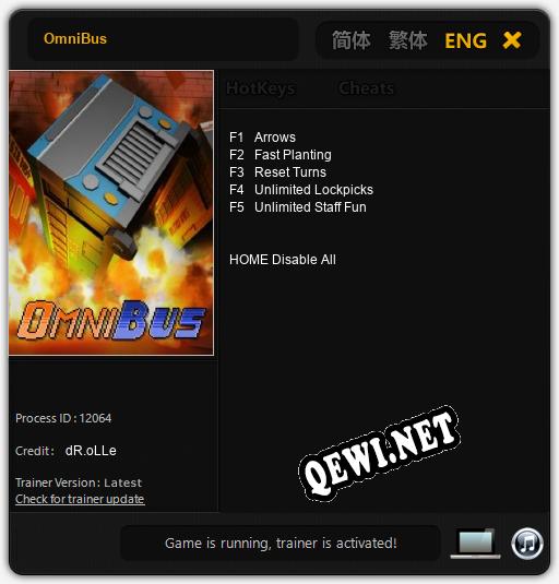 OmniBus: ТРЕЙНЕР И ЧИТЫ (V1.0.64)