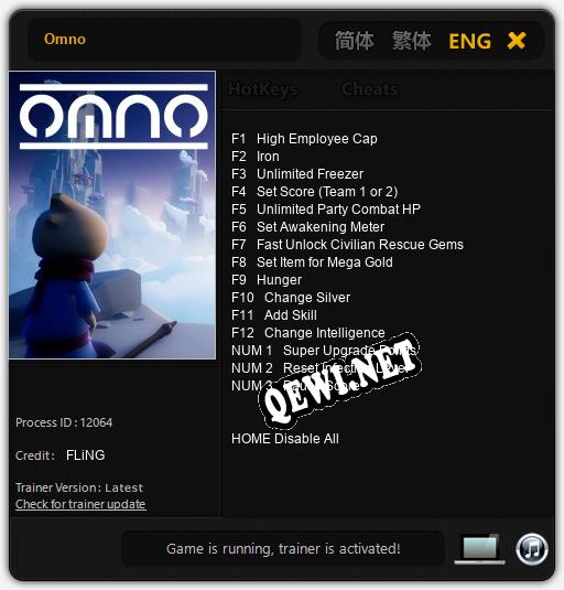 Omno: Трейнер +15 [v1.2]