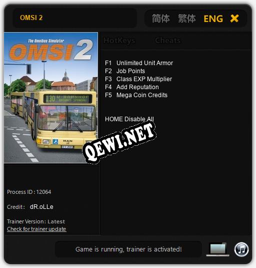 OMSI 2: Читы, Трейнер +5 [dR.oLLe]