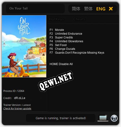 On Your Tail: ТРЕЙНЕР И ЧИТЫ (V1.0.5)