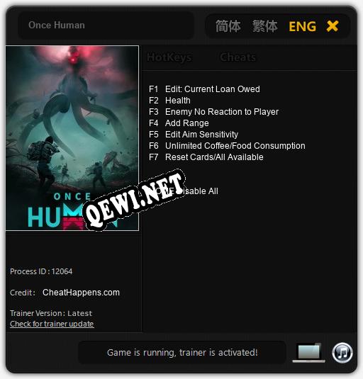 Once Human: Читы, Трейнер +7 [CheatHappens.com]