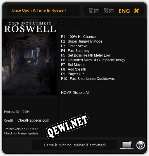 Once Upon A Time In Roswell: Трейнер +10 [v1.7]