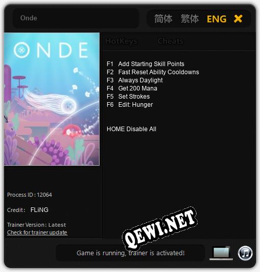 Onde: Трейнер +6 [v1.8]
