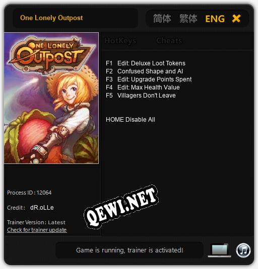 Трейнер для One Lonely Outpost [v1.0.7]