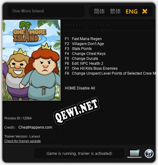 One More Island: Читы, Трейнер +8 [CheatHappens.com]