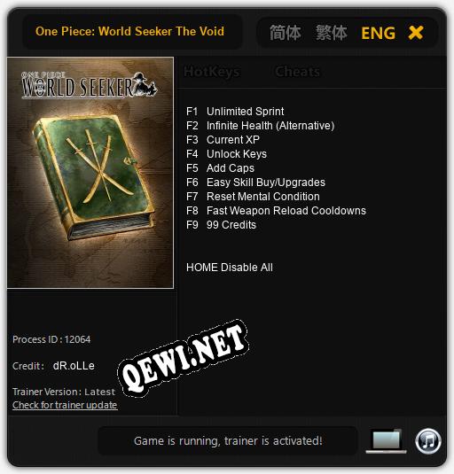 One Piece: World Seeker The Void Mirror Prototype: Читы, Трейнер +9 [dR.oLLe]