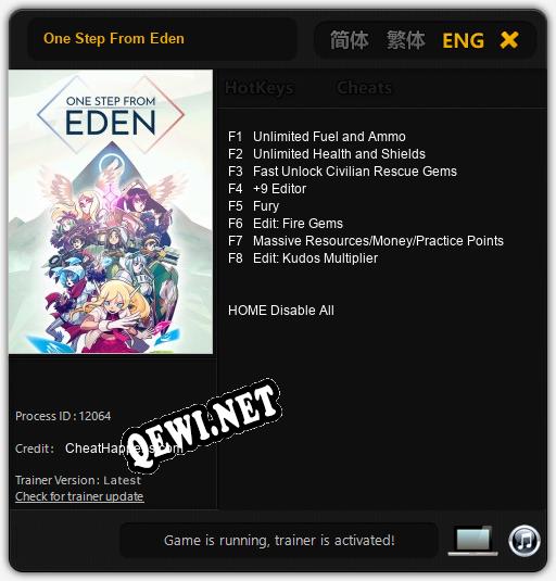 One Step From Eden: Трейнер +8 [v1.7]