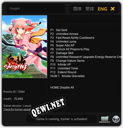 Onigiri: Читы, Трейнер +13 [FLiNG]