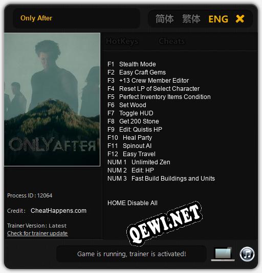Only After: Трейнер +15 [v1.4]
