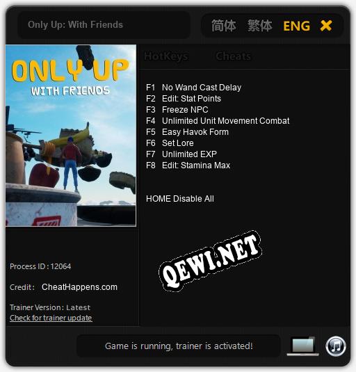 Only Up: With Friends: ТРЕЙНЕР И ЧИТЫ (V1.0.80)