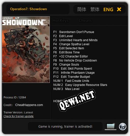 Operation7: Showdown: Трейнер +15 [v1.5]