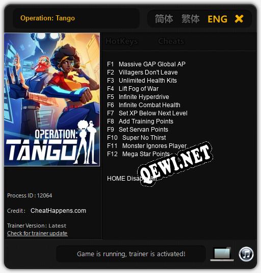 Operation: Tango: ТРЕЙНЕР И ЧИТЫ (V1.0.69)