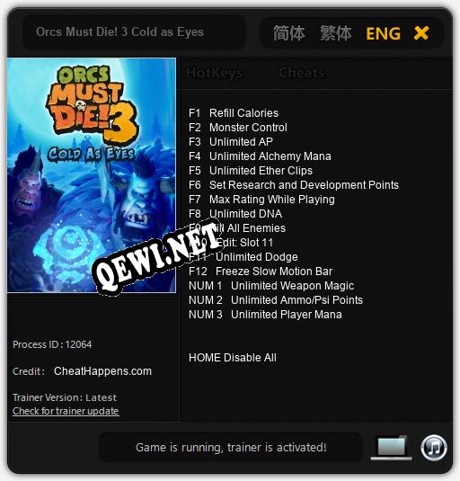 Orcs Must Die! 3 Cold as Eyes: Трейнер +15 [v1.8]