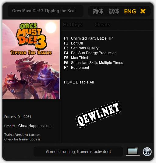 Трейнер для Orcs Must Die! 3 Tipping the Scales [v1.0.7]