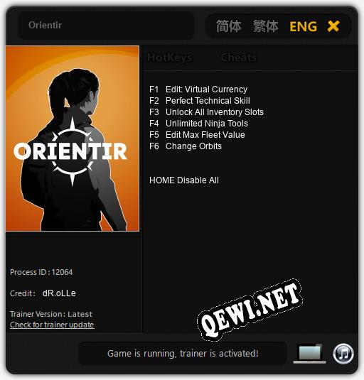 Orientir: Трейнер +6 [v1.9]