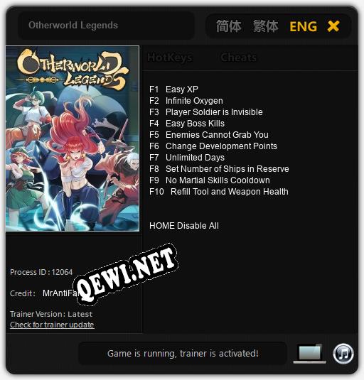 Otherworld Legends: Трейнер +10 [v1.2]
