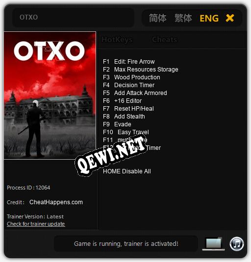 Трейнер для OTXO [v1.0.5]