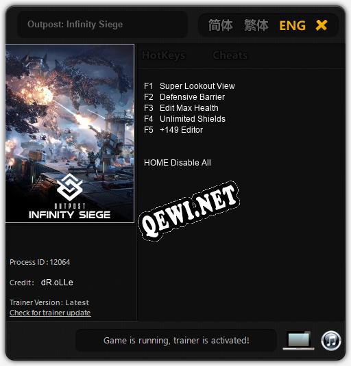 Outpost: Infinity Siege: Трейнер +5 [v1.7]