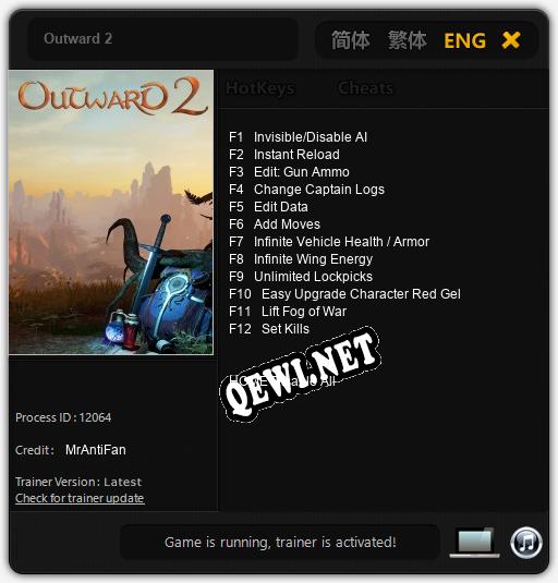 Трейнер для Outward 2 [v1.0.2]